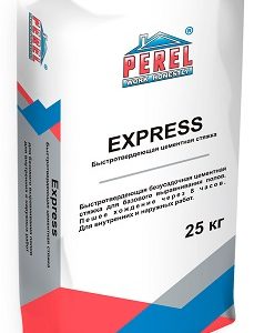 Быстротвердеющая цементная стяжка Perel Express, 25 кг