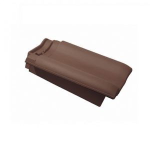 Керамическая черепица боковая левая Koramic Universo 14 Dark Brown