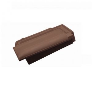 Керамическая черепица боковая правая Koramic Universo 14 Dark Brown