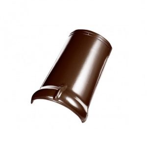 Керамическая черепица коньковая Koramic Alegra 9 Dark Brown