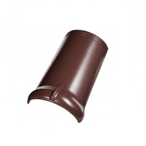 Керамическая черепица коньковая Koramic Alegra 9 Noble Chestnut
