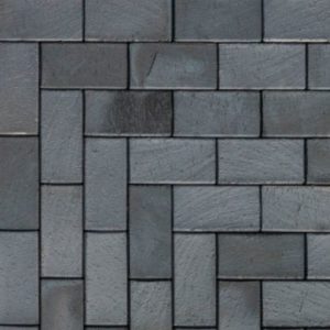 Клинкерная тротуарная брусчатка ABC Potsdam blau-anthrazit-bunt, 200х100х52 мм