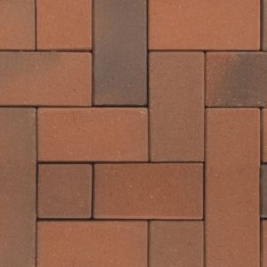 Клинкерная тротуарная брусчатка ABC Recker-bunt, 200х78х52 мм