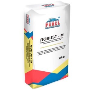 Штукатурка цементно-известковая Perel Robust-M, 25 кг