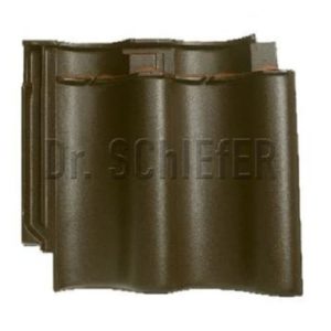 Керамическая рядовая черепица Meyer-Holsen Zwilling коричневая земля