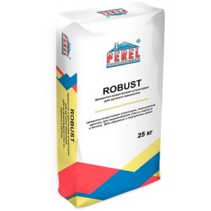 Штукатурка цементно-известковая Perel Robust, 25 кг